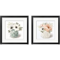 Framed 'Winter Anemones 2 Piece Framed Art Print Set' border=