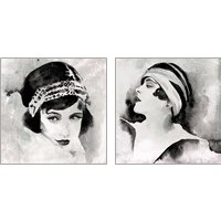 Framed 'Les Yeux Noir 2 Piece Art Print Set' border=