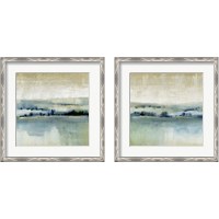 Framed 'Distant Shoreline 2 Piece Framed Art Print Set' border=