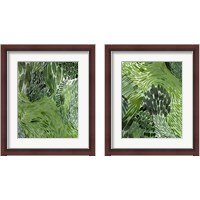 Framed 'Upright Greenery 2 Piece Framed Art Print Set' border=