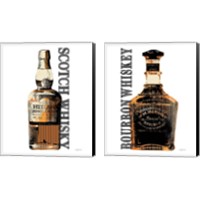 Framed 'Bourbon Whiskey 2 Piece Canvas Print Set' border=