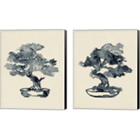 Framed 'Indigo Bonsai 2 Piece Canvas Print Set' border=