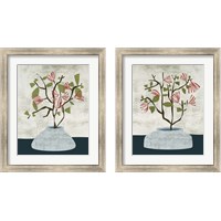 Framed 'Zen Branch 2 Piece Framed Art Print Set' border=