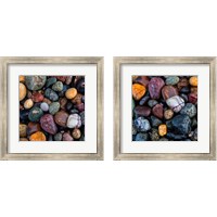 Framed 'Ocean Rocks 2 Piece Framed Art Print Set' border=