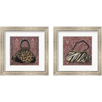 Framed 'Evening Out on Red 2 Piece Framed Art Print Set' border=