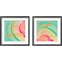 Framed 'Chic Glitter 2 Piece Framed Art Print Set' border=