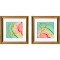 Framed 'Chic Glitter 2 Piece Framed Art Print Set' border=