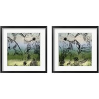 Framed 'Green Bella Natura 2 Piece Framed Art Print Set' border=