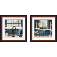 Framed 'Blue View 2 Piece Framed Art Print Set' border=