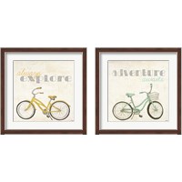 Framed 'Explore and Adventure 2 Piece Framed Art Print Set' border=