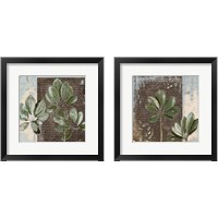 Framed 'Botanica on Blue 2 Piece Framed Art Print Set' border=