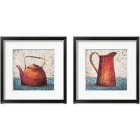 Framed 'Red Pots 2 Piece Framed Art Print Set' border=