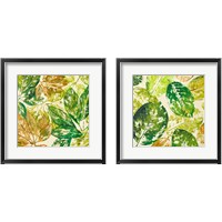 Framed 'Green Overlay 2 Piece Framed Art Print Set' border=