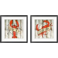 Framed 'Catch of the Day Square 2 Piece Framed Art Print Set' border=