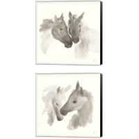 Framed 'Nuzzling 2 Piece Canvas Print Set' border=