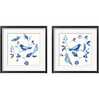 Framed 'Songbird Celebration 2 Piece Framed Art Print Set' border=