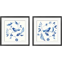 Framed 'Songbird Celebration 2 Piece Framed Art Print Set' border=