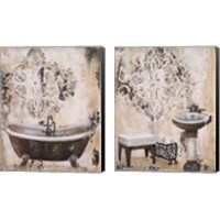 Framed 'Bronze Bath 2 Piece Canvas Print Set' border=