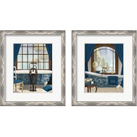 Framed 'Blue View 2 Piece Framed Art Print Set' border=