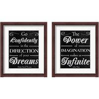 Framed 'Direction of your Dreams 2 Piece Framed Art Print Set' border=