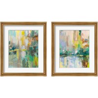 Framed 'Reflecton  2 Piece Framed Art Print Set' border=