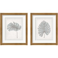 Framed 'Tropical Monstera 2 Piece Framed Art Print Set' border=