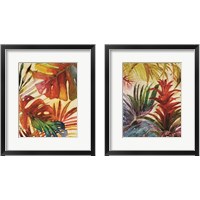 Framed 'Tropic Botanicals 2 Piece Framed Art Print Set' border=