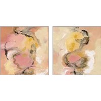 Framed 'Peony Aroma 2 Piece Art Print Set' border=