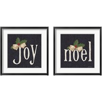 Framed 'Joy & Noel 2 Piece Framed Art Print Set' border=