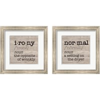 Framed 'Laundry Room Humor 2 Piece Framed Art Print Set' border=