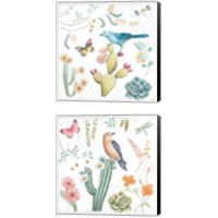 Framed 'Desert Beauties 2 Piece Canvas Print Set' border=