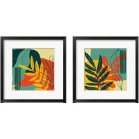 Framed 'Mid Century Modern  2 Piece Framed Art Print Set' border=