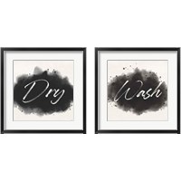 Framed 'Laundry Splash 2 Piece Framed Art Print Set' border=