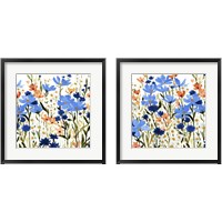 Framed 'Bright Wildflower Medley 2 Piece Framed Art Print Set' border=
