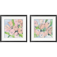 Framed 'Tulip Bouquet 2 Piece Framed Art Print Set' border=