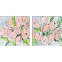 Framed 'Tulip Bouquet 2 Piece Art Print Set' border=