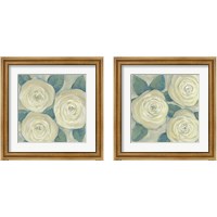 Framed 'Roses in Bloom 2 Piece Framed Art Print Set' border=