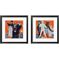 Framed 'Graveyard Gang 2 Piece Framed Art Print Set' border=