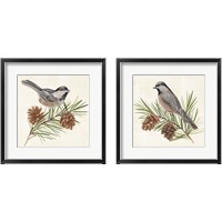 Framed 'Pine Branch 2 Piece Framed Art Print Set' border=