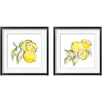 Framed 'Lemon Still Life 2 Piece Framed Art Print Set' border=