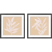 Framed 'Leaf Study 2 Piece Framed Art Print Set' border=