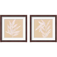 Framed 'Leaf Study 2 Piece Framed Art Print Set' border=