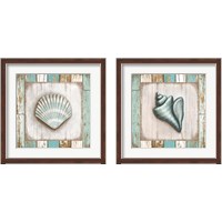 Framed 'Beach 2 Piece Framed Art Print Set' border=