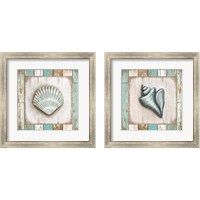 Framed 'Beach 2 Piece Framed Art Print Set' border=