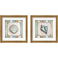 Framed 'Beach 2 Piece Framed Art Print Set' border=