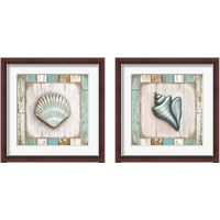 Framed 'Beach 2 Piece Framed Art Print Set' border=