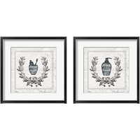 Framed 'Bathroom 2 Piece Framed Art Print Set' border=