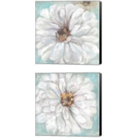 Framed 'Zinnia  2 Piece Canvas Print Set' border=