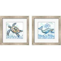 Framed 'Boho Shells 2 Piece Framed Art Print Set' border=