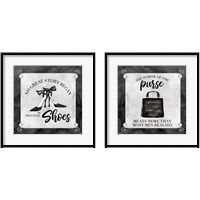 Framed 'Fashion Humo 2 Piece Framed Art Print Set' border=